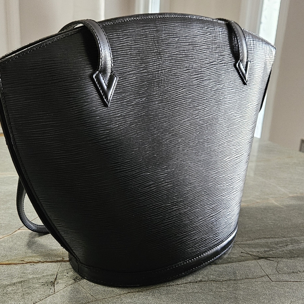 Louis Vuitton Black Epi Leather Saint Jacques GM Tote Shoulder Bag Vintage 1993 - Picture 10 of 16